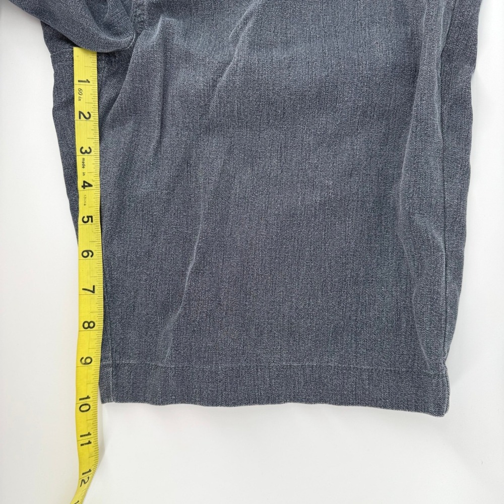 Tommy Bahama Shorts Mens 33 Soft Blue Grey Silk Cotton Weathered Flat Front - Picture 6 of 6